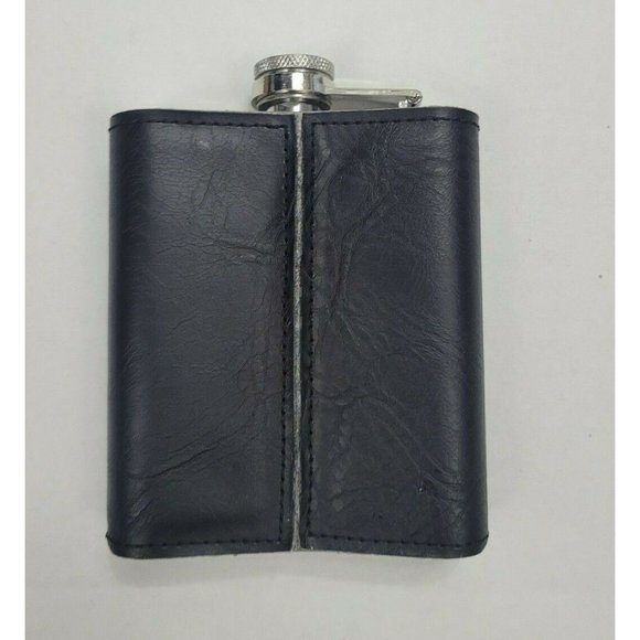 Perry Ellis Mens Flask Black Dad's Emergency 7 oz - Picture 8 of 11